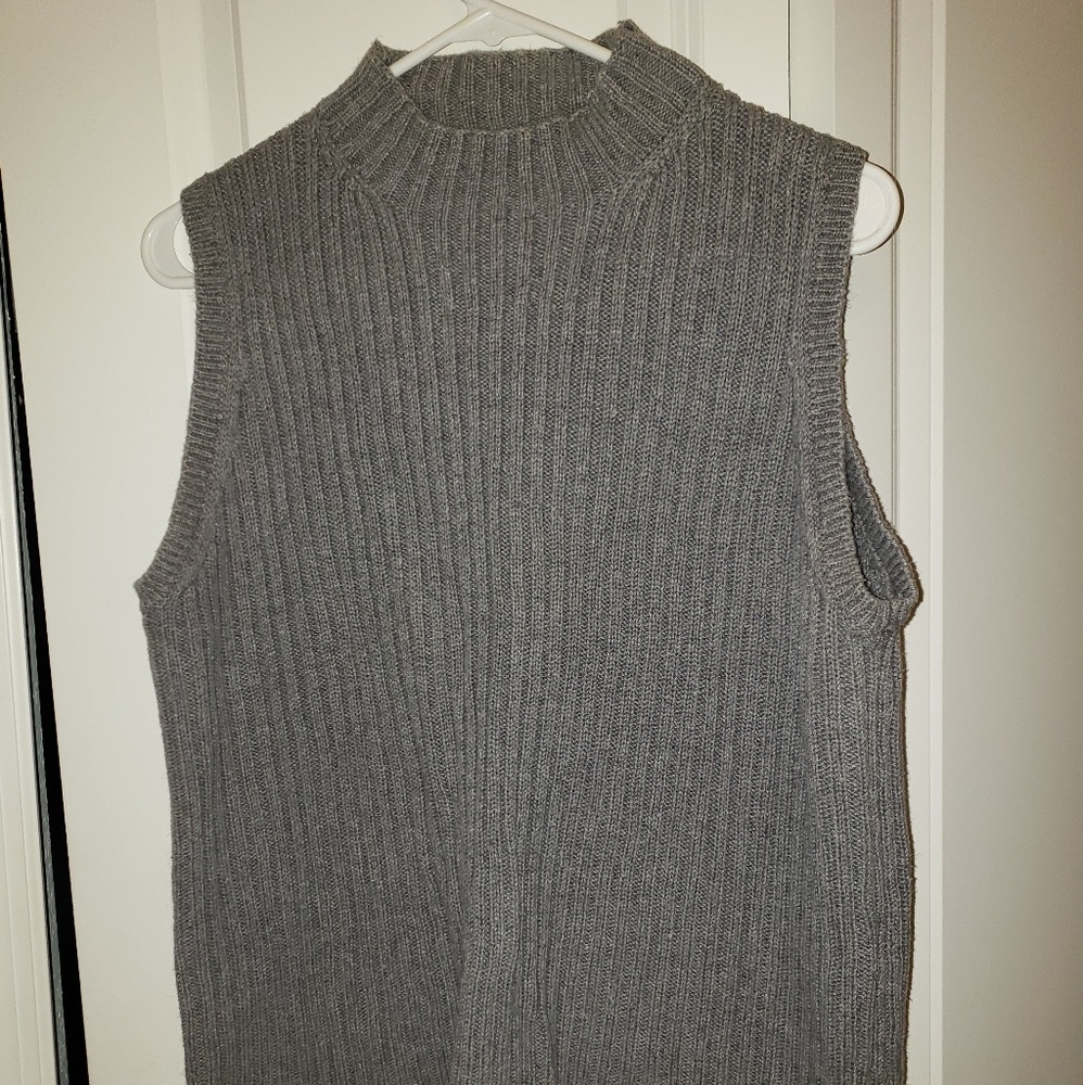 Grey Sleeveless Sweater